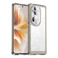 For OPPO Reno11 Pro Global Colorful Series Acrylic Hybrid TPU Phone Case(Transparent Grey)