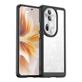 For OPPO Reno11 Pro Global Colorful Series Acrylic Hybrid TPU Phone Case(Black)