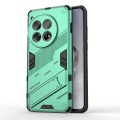 For OnePlus 12 5G Punk Armor 2 in 1 PC + TPU Phone Case with Holder(Green)
