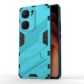 For vivo iQOO Neo9 5G Punk Armor 2 in 1 PC + TPU Phone Case with Holder(Blue)