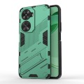 For Huawei nova 11 SE Punk Armor 2 in 1 PC + TPU Phone Case with Holder(Green)
