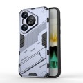 For Huawei Pura 70 Punk Armor 2 in 1 PC + TPU Phone Case with Holder(Grey)