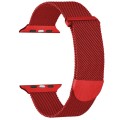 For Apple Watch Ultra 49mm Milanese Metal Magnetic Watch Band(Red)