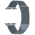 For Apple Watch SE 2022 44mm Milanese Metal Magnetic Watch Band(Space Grey)