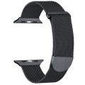 For Apple Watch 7 45mm Milanese Metal Magnetic Watch Band(Gunmetal)