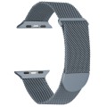 For Apple Watch 7 45mm Milanese Metal Magnetic Watch Band(Space Grey)