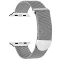 For Apple Watch 2 38mm Milanese Metal Magnetic Watch Band(Silver)