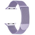 For Apple Watch 2 38mm Milanese Metal Magnetic Watch Band(Lavender Purple)
