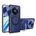 For Realme 12 5G Global CD Texture Sliding Camshield Magnetic Holder Phone Case(Blue)