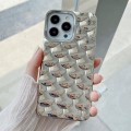 For iPhone 15 3D Scale Style TPU Phone Case(Silver)