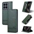 For Xiaomi 14 Pro AZNS Magnetic Calf Texture Flip Leather Phone Case(Dark Green)