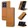 For Xiaomi 14 Pro AZNS Magnetic Calf Texture Flip Leather Phone Case(Light Brown)