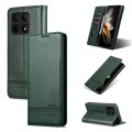 For Xiaomi Redmi K70/K70 Pro AZNS Magnetic Calf Texture Flip Leather Phone Case(Dark Green)