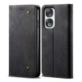 For Honor 90 Denim Texture Flip Leather Phone Case(Black)