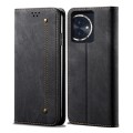 For Honor 100 Denim Texture Flip Leather Phone Case(Black)
