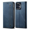 For Honor 100 Denim Texture Flip Leather Phone Case(Blue)