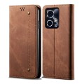 For Honor 90 GT Denim Texture Flip Leather Phone Case(Brown)