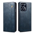 For Honor 90 GT Oil Wax Crazy Horse Texture Leather Phone Case(Blue)