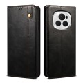 For Honor Magic6 Oil Wax Crazy Horse Texture Leather Phone Case(Black)