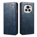 For Honor Magic6 Oil Wax Crazy Horse Texture Leather Phone Case(Blue)
