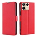 For Infinix Note 40 Pro 5G Ultra-thin Voltage Side Buckle Horizontal Flip Leather Phone Case(Red)
