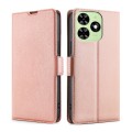 For Tecno Spark Go 2024 Ultra-thin Voltage Side Buckle Horizontal Flip Leather Phone Case(Rose Gold)