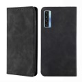 For TCL 20s / 20 5G / 20L / 20L+ Skin Feel Magnetic Leather Phone Case(Black)