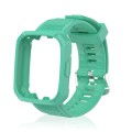 For Redmi Watch 3 Carbon Fiber Texture Integrated Silicone Watch Band(Dark Green)