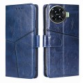 For Tecno Spark 20 Pro+ 4G Geometric Stitching Leather Phone Case(Blue)