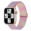 For Apple Watch 8 41mm Painted Pattern Nylon Replacement Watch Band(Symphony Bubbles)