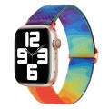 For Apple Watch 7 41mm Painted Pattern Nylon Replacement Watch Band(Liquid Colorful)