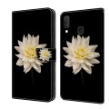 For Samsung Galaxy S10e Crystal 3D Shockproof Protective Leather Phone Case(White Flower)