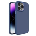 For iPhone 15 Pro Max All-inclusive TPU Edge Acrylic Back Phone Case(Navy Blue)