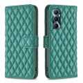 For Realme C65 4G Diamond Lattice Wallet Flip Leather Phone Case(Green)