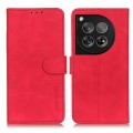 For OnePlus 12 KHAZNEH Retro Texture Leather Phone Case(Red)