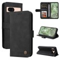 For Google Pixel 8a Skin Feel Life Tree Metal Button Leather Phone Case(Black)