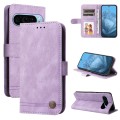 For Google Pixel 9 Skin Feel Life Tree Metal Button Leather Phone Case(Purple)