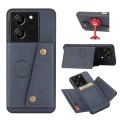 For Xiaomi 13T / Redmi K60 Ultra Double Buckle Card Slots Magnetic Phone Case(Blue)