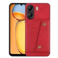 For Xiaomi Redmi 13C 4G / Poco C65 Double Buckle Card Slots Magnetic Phone Case(Red)