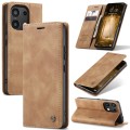 For Xiaomi Redmi Note 13 4G CaseMe 013 Multifunctional Horizontal Flip Leather Phone Case(Brown)