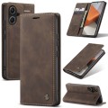For Xiaomi Redmi Note 13 Pro+ CaseMe 013 Multifunctional Horizontal Flip Leather Phone Case(Coffee)