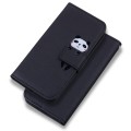 For Samsung Galaxy A13 5G Cartoon Buckle Horizontal Flip Leather Phone Case(Black)