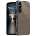 For Sony Xperia 1 VI Ultra-thin Carbon Fiber Texture Printing Phone Case(Gold)