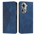 For OPPO Reno11 5G Global Diamond Splicing Skin Feel Magnetic Leather Phone Case(Blue)