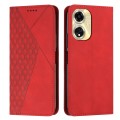 For OPPO A59 Diamond Splicing Skin Feel Magnetic Leather Phone Case(Red)