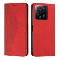For Xiaomi 13T / Xiaomi 13T Pro Diamond Splicing Skin Feel Magnetic Leather Phone Case(Red)