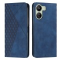 For Xiaomi Redmi 13C Diamond Splicing Skin Feel Magnetic Leather Phone Case(Blue)