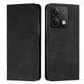 For Xiaomi Redmi Note 13 Diamond Splicing Skin Feel Magnetic Leather Phone Case(Black)