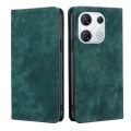 For For Infinix GT 10 Pro 5G RFID Anti-theft Brush Magnetic Leather Phone Case(Green)