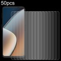 For Hisense Infinity H60 Zoom 50pcs 0.26mm 9H 2.5D Tempered Glass Film